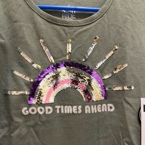 NWT SEQUIN LONG SLEEVED Flip SEQUINS. Rainbow Kids girls